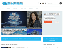 Tablet Screenshot of cuebc.ca